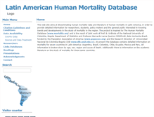 Tablet Screenshot of lamortalidad.org